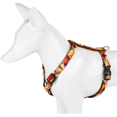 Barry King Szelki dla psa, wzór jesień, taśma, 10MM/25-40CM brązowa (Hund), Halsband + Leine Barry King Szelki dla psa, wzór jesień, taśma, 10MM/25-40CM brązowa (Hund), Halsband + Leine