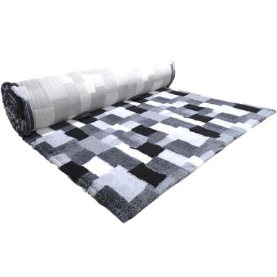 Companion ProFleece Patchwork sort/grå/hvid 100x75 cm (Hund), Hundebett + Katzenbett Companion ProFleece Patchwork sort/grå/hvid 100x75 cm (Hund), Hundebett + Katzenbett