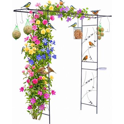 Relaxdays Rosenbogen Vogelparadies, Vogelhaus Relaxdays Rosenbogen Vogelparadies, Vogelhaus
