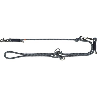Trixie Hondenriem Soft Rope Verstelbaar Zwart / Grijs - 200X1,3 Cm (Hund), Halsband + Leine Trixie Hondenriem Soft Rope Verstelbaar Zwart / Grijs - 200X1,3 Cm (Hund), Halsband + Leine