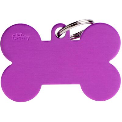 My Family - Osso XL - Lila - 48x31 mm - Hundemarke My Family - Osso XL - Lila - 48x31 mm - Hundemarke