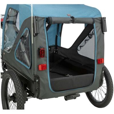Trixie Przyczepka rowerowa, dla psa, S: 70 × 88 × 88/131 cm, niebieski/szary (Hund), Tiertransport Trixie Przyczepka rowerowa, dla psa, S: 70 × 88 × 88/131 cm, niebieski/szary (Hund), Tiertransport