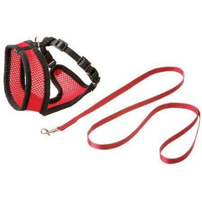Karlie Mesh Cat Harness With Leash Kitten S - Red/Black (770.1250) (S, Katze), Halsband + Leine Karlie Mesh Cat Harness With Leash Kitten S - Red/Black (770.1250) (S, Katze), Halsband + Leine