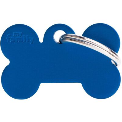Myfamily Bone Aluminium ID-Hundetag blau, 3x1.9cm (1 Stk) (Hund), Halsband + Leine Myfamily Bone Aluminium ID-Hundetag blau, 3x1.9cm (1 Stk) (Hund), Halsband + Leine