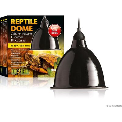 Exo Terra Reptil-Dom - Aluminiumreflektorlampe, groß - 21,0 x 23,0 x 21,8 cm Exo Terra Reptil-Dom - Aluminiumreflektorlampe, groß - 21,0 x 23,0 x 21,8 cm