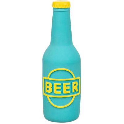 Trixie Beer bottle, latex, 12.5 cm, blue, Hundespielzeug Trixie Beer bottle, latex, 12.5 cm, blue, Hundespielzeug
