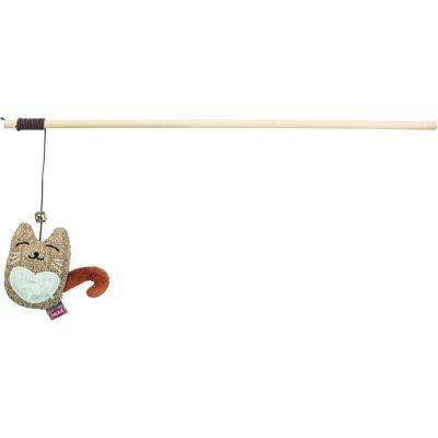 Trixie Playing Rod Cat, plush/wood, catnip, 38 cm (Katzenminzespielzeug), Katzenspielzeug Trixie Playing Rod Cat, plush/wood, catnip, 38 cm (Katzenminzespielzeug), Katzenspielzeug
