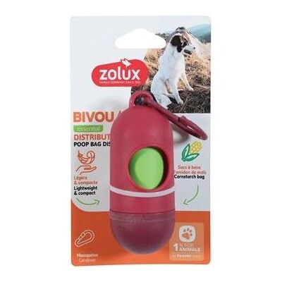 Zolux Bvk Poepzakhouder + 15 Poepzakjes Rood (Hund), Tierhygiene Zolux Bvk Poepzakhouder + 15 Poepzakjes Rood (Hund), Tierhygiene