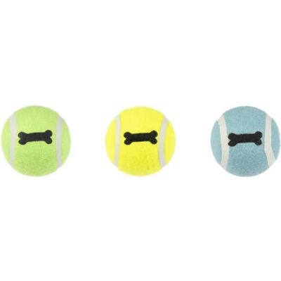 Flamingo - Dog Toy - Smash Tennis Balls - 6.5 cm x 3 (Ballspielzeug Hund), Hundespielzeug Flamingo - Dog Toy - Smash Tennis Balls - 6.5 cm x 3 (Ballspielzeug Hund), Hundespielzeug