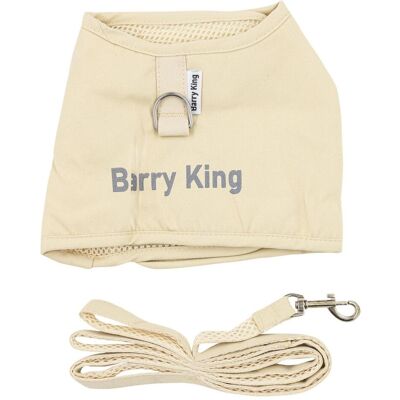 Barry King szelki+smycz, dla psa, ecru, nylonowe płótno, rozmiar L (L, Hund), Halsband + Leine Barry King szelki+smycz, dla psa, ecru, nylonowe płótno, rozmiar L (L, Hund), Halsband + Leine