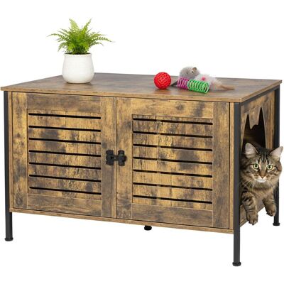 Relaxdays Katzenschrank (Katze), Hundebett + Katzenbett Relaxdays Katzenschrank (Katze), Hundebett + Katzenbett