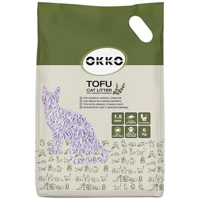 Okko Tofu (Klumpend, Parfümiert, 6 kg), Katzenstreu Okko Tofu (Klumpend, Parfümiert, 6 kg), Katzenstreu