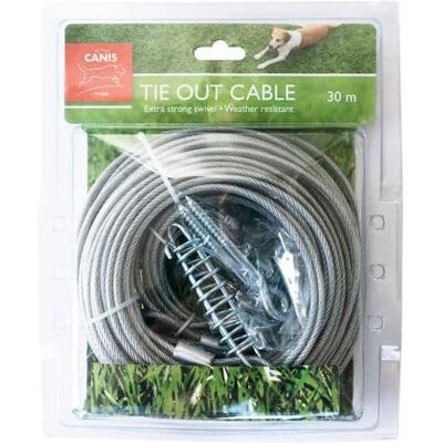 Sure PetCare AC - Tie Out Cabel 30 m - Hund - Halsband + Leine - Hundeleine Sure PetCare AC - Tie Out Cabel 30 m - Hund - Halsband + Leine - Hundeleine