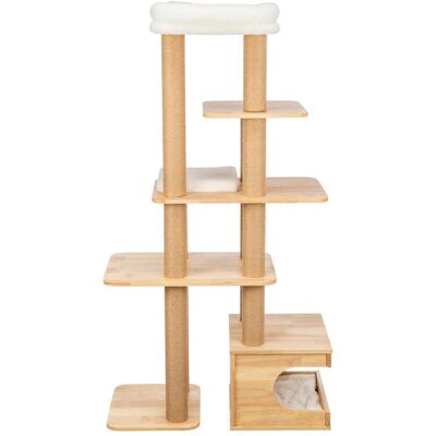 Trixie Thiago cat tree, wood, 147 cm, nature (147 cm, Natur), Katzenbaum Trixie Thiago cat tree, wood, 147 cm, nature (147 cm, Natur), Katzenbaum