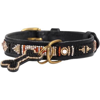 Kampuni Hundehalsbånd Skinny Swahili antique large, 61x2,1 cm (Hund), Halsband + Leine Kampuni Hundehalsbånd Skinny Swahili antique large, 61x2,1 cm (Hund), Halsband + Leine