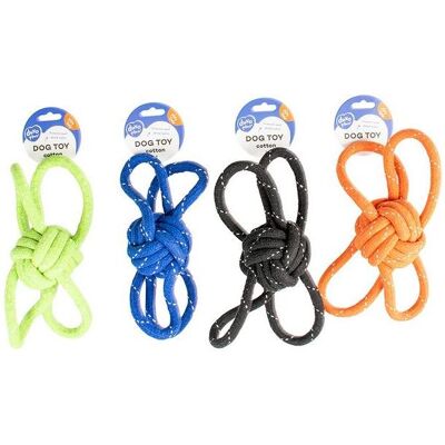 Duvoplus Scooby Seil Ball 4 Schlaufen, 25.5x8x8 cm, assortiert (Ballspielzeug Hund), Hundespielzeug Duvoplus Scooby Seil Ball 4 Schlaufen, 25.5x8x8 cm, assortiert (Ballspielzeug Hund), Hundespielzeug