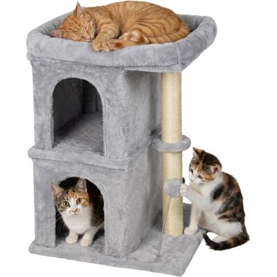 Relaxdays Kratzbaum (71 cm, Grau), Katzenbaum Relaxdays Kratzbaum (71 cm, Grau), Katzenbaum
