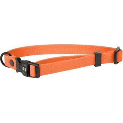 Barry King Obroża dla psa z wytrzymałej gumy, pomarańczowe, 16mm/30-47 cm (Hund), Halsband + Leine Barry King Obroża dla psa z wytrzymałej gumy, pomarańczowe, 16mm/30-47 cm (Hund), Halsband + Leine