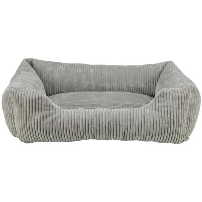 Trixie Hondenmand Vital Jonna Ribfluweel Grijs - 60X50 Cm (Hund), Hundebett + Katzenbett Trixie Hondenmand Vital Jonna Ribfluweel Grijs - 60X50 Cm (Hund), Hundebett + Katzenbett