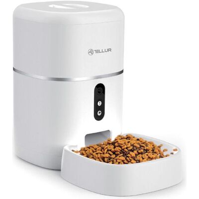 Tellur WiFi Smart Pet Feeder-dávkovaÄ krmiva, UltraHD kamera, 4L, bilá (400 cl), Futternapf Tellur WiFi Smart Pet Feeder-dávkovaÄ krmiva, UltraHD kamera, 4L, bilá (400 cl), Futternapf