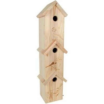 Ryom mejsekasse 15x15x61 cm, 3-etager, Vogelhaus Ryom mejsekasse 15x15x61 cm, 3-etager, Vogelhaus