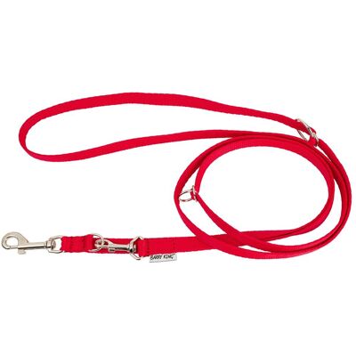 Barry King Classic smycz regulowana dla psa, czerwona, XS-S, 16mm/2m (S, XS, Hund), Halsband + Leine Barry King Classic smycz regulowana dla psa, czerwona, XS-S, 16mm/2m (S, XS, Hund), Halsband + Leine