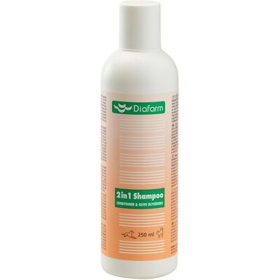 Diafarm 2 in 1 shampoo 250 ml, Tierhygiene Diafarm 2 in 1 shampoo 250 ml, Tierhygiene