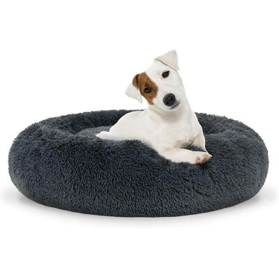 Leobert Universelles Plüschbett für Hunde und Katzen, 60 cm - dunkelgrau (Hund), Hundebett + Katzenbett Leobert Universelles Plüschbett für Hunde und Katzen, 60 cm - dunkelgrau (Hund), Hundebett + Katzenbett