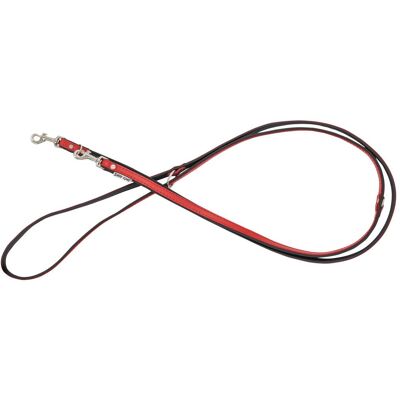 Trixie Smycz regulowana skrzana dla psa, czerwony/czarny, M-L, 20mm/200cm (Hund), Halsband + Leine Trixie Smycz regulowana skrzana dla psa, czerwony/czarny, M-L, 20mm/200cm (Hund), Halsband + Leine