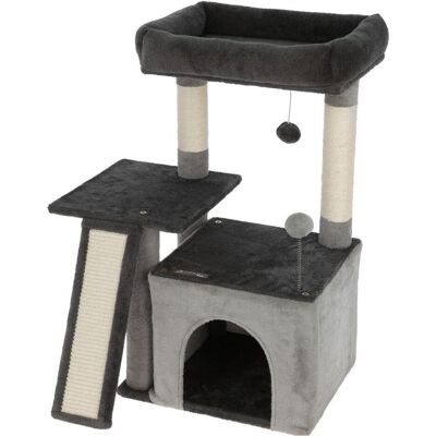 Kerbl Pet Kratzbaum Rosalie, grau, 76 cm, Katzenkratzbaum, Kratzbrett, Holz, Katzen, Kitten (76 cm, Anthrazit, Grau), Katzenbaum Kerbl Pet Kratzbaum Rosalie, grau, 76 cm, Katzenkratzbaum, Kratzbrett, Holz, Katzen, Kitten (76 cm, Anthrazit, Grau), Katzenbaum