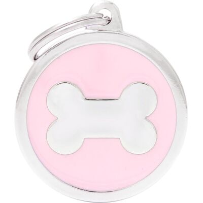 Myfamily MyFa tegn classic, cirkel med ben stor, pink (Hund), Halsband + Leine Myfamily MyFa tegn classic, cirkel med ben stor, pink (Hund), Halsband + Leine