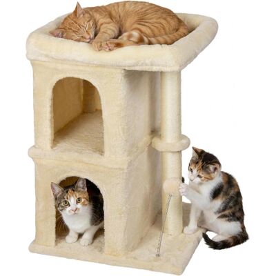Relaxdays Kratzbaum (71 cm, Beige), Katzenbaum Relaxdays Kratzbaum (71 cm, Beige), Katzenbaum