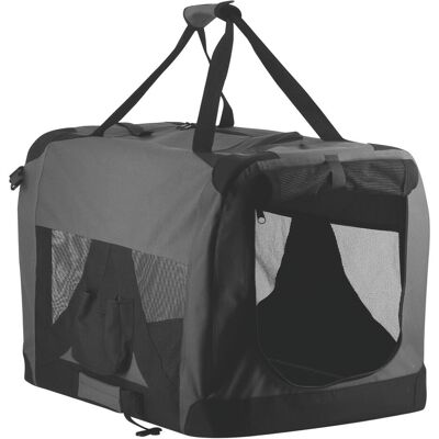 Companion Pet Soft Crate - Grau/Schwarz - 60x42x42 cm - Haustier Soft Crate Companion Pet Soft Crate - Grau/Schwarz - 60x42x42 cm - Haustier Soft Crate