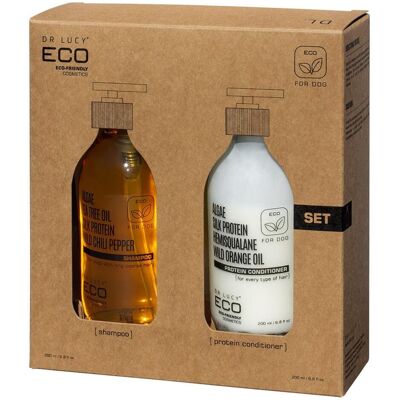 Acrylmed Dr Lucy Eco Zestaw Szampon Do Szorstkiej Sierści + Odżywka Dla Psa (Hund), Tierhygiene Acrylmed Dr Lucy Eco Zestaw Szampon Do Szorstkiej Sierści + Odżywka Dla Psa (Hund), Tierhygiene