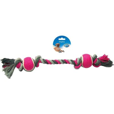 EBI Duvo+ Knot Baumwolle mit 4 Knoten + 2 Tennisball (Kauspielzeug Hund, Plüschspielzeug Hund), Hundespielzeug EBI Duvo+ Knot Baumwolle mit 4 Knoten + 2 Tennisball (Kauspielzeug Hund, Plüschspielzeug Hund), Hundespielzeug