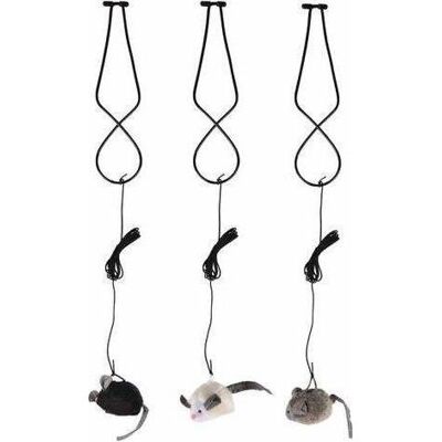 Flamingo Doorhanger Mouse With Sound Chip Cat (Spielmaus Katze), Katzenspielzeug Flamingo Doorhanger Mouse With Sound Chip Cat (Spielmaus Katze), Katzenspielzeug