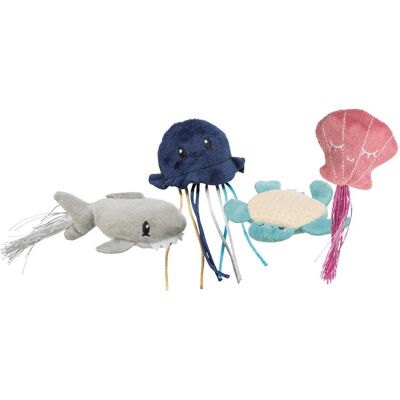 Trixie Zeedieren Pluche Met Catnip Assorti - 5-8 Cm (Katzenminzespielzeug), Katzenspielzeug Trixie Zeedieren Pluche Met Catnip Assorti - 5-8 Cm (Katzenminzespielzeug), Katzenspielzeug