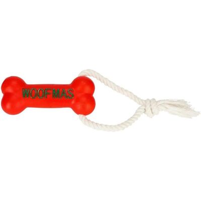 Red Dingo DINGO Seil mit Knochen WOOFMAS 13 cm - Hundespielzeug - 1 Stück, Hundespielzeug Red Dingo DINGO Seil mit Knochen WOOFMAS 13 cm - Hundespielzeug - 1 Stück, Hundespielzeug
