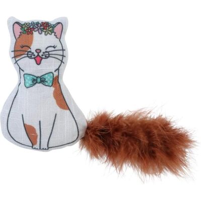 Zolux Zabawka dla kota z piórkami i kocimiętką kot muszka CHATOUILLE 13cm, Katzenspielzeug Zolux Zabawka dla kota z piórkami i kocimiętką kot muszka CHATOUILLE 13cm, Katzenspielzeug