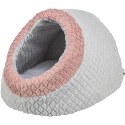 Trixie Katzenhöhle Kaline Mio Grau Dunkelrosa Polyester Plüsch 35 x 26 x 41 cm (Hund, Katze), Hundebett + Katzenbett Trixie Katzenhöhle Kaline Mio Grau Dunkelrosa Polyester Plüsch 35 x 26 x 41 cm (Hund, Katze), Hundebett + Katzenbett