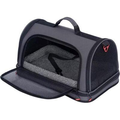 Zolux Torba transportowa dla psa i kota wzmocniona NOMAD L czarna 50×32×29 (Hund, Katze), Tiertransport Zolux Torba transportowa dla psa i kota wzmocniona NOMAD L czarna 50×32×29 (Hund, Katze), Tiertransport