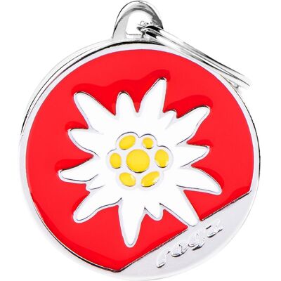 Rogz Edelweiss Hunde-ID-Tag, Durchmesser 3cm (1 Stk) (Hund, Allgemein), Halsband + Leine Rogz Edelweiss Hunde-ID-Tag, Durchmesser 3cm (1 Stk) (Hund, Allgemein), Halsband + Leine