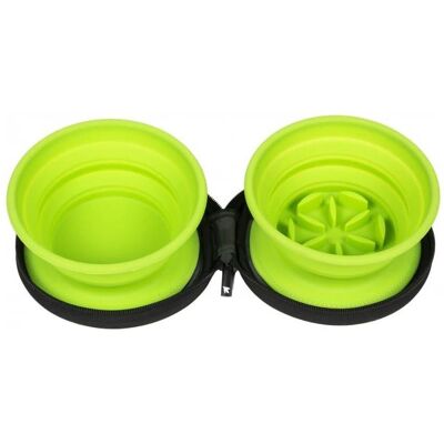 Kiwi Walker KiwiWalker TVL-868 Doppelte Futterschale für unterwegs – Slow Feeder, Futternapf Kiwi Walker KiwiWalker TVL-868 Doppelte Futterschale für unterwegs – Slow Feeder, Futternapf