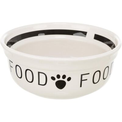 Trixie Voerbak Hond Food Keramiek Wit / Zwart - 250 Ml 13 Cm (25 cl), Futternapf Trixie Voerbak Hond Food Keramiek Wit / Zwart - 250 Ml 13 Cm (25 cl), Futternapf