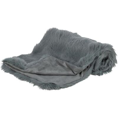 Trixie Elli blanket, plush/suede, 100 × 70 cm, dark grey (Hund), Hundebett + Katzenbett Trixie Elli blanket, plush/suede, 100 × 70 cm, dark grey (Hund), Hundebett + Katzenbett