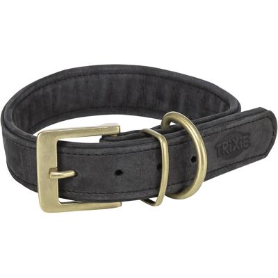 Trixie Pure collar, leather, L: 47–54 cm/40 mm, black (L, Hund, Allgemein), Halsband + Leine Trixie Pure collar, leather, L: 47–54 cm/40 mm, black (L, Hund, Allgemein), Halsband + Leine
