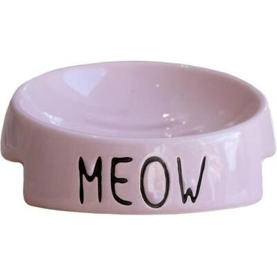 PetRageous Meow 5" inverted bowl pink, Futternapf PetRageous Meow 5" inverted bowl pink, Futternapf