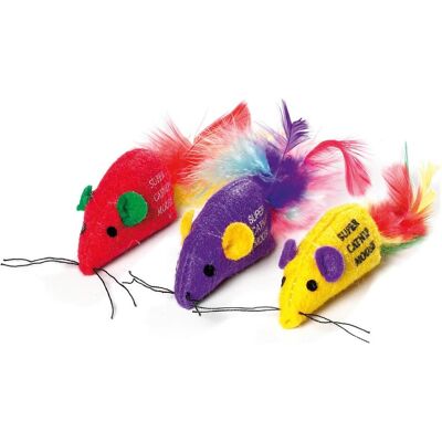 6x Karlie Supermäuse (Spielmaus Katze), Katzenspielzeug 6x Karlie Supermäuse (Spielmaus Katze), Katzenspielzeug