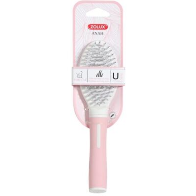 Zolux Anah Katzenbürste Pink Soft Touch 31cm - Katzenpinsel Zolux Anah Katzenbürste Pink Soft Touch 31cm - Katzenpinsel