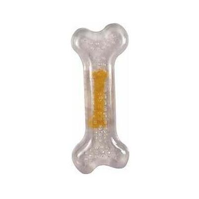 Flamingo Legetøj hund BONE TRANSPA m. kylling smag 12 cm (Kauspielzeug Hund), Hundespielzeug Flamingo Legetøj hund BONE TRANSPA m. kylling smag 12 cm (Kauspielzeug Hund), Hundespielzeug